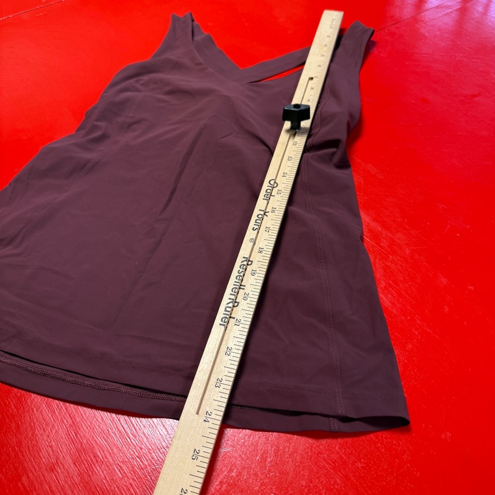 LULULEMON MAROON BURGUNDY WINE TANK NO BRA LINER - Picture 4 of 5